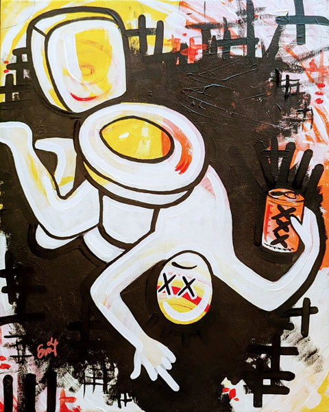 8/16 - original painting, August art challenge