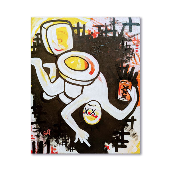 8/16 - original painting, August art challenge