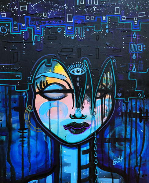 8/6 - original painting, August art challenge