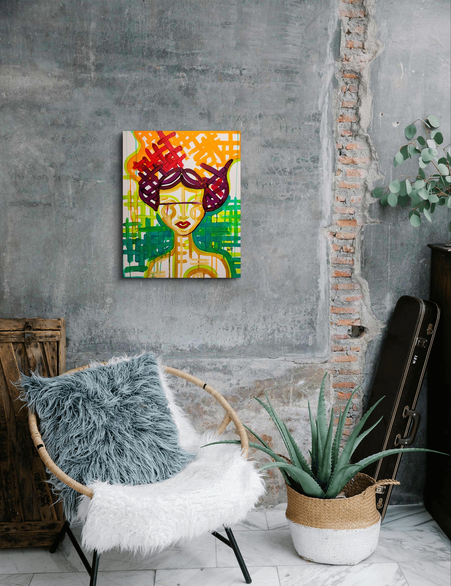8/7 - original painting, August art challenge
