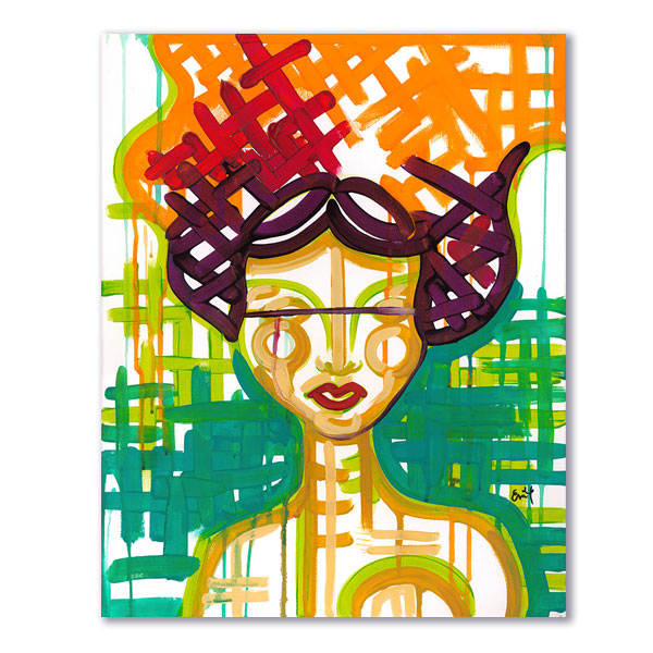 Basket Weave Woman 2 - original painting