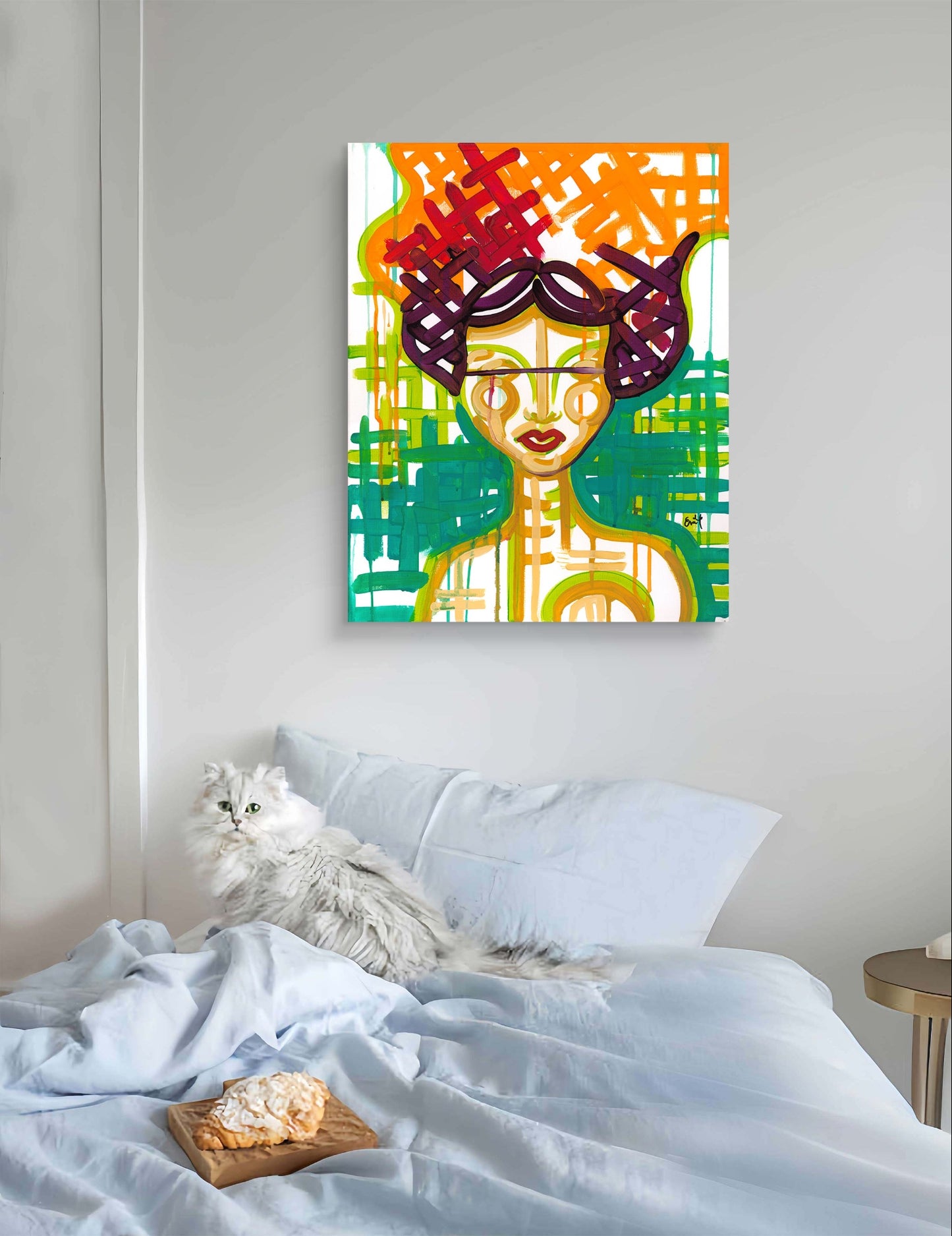 Basket Weave Woman 2 - original painting