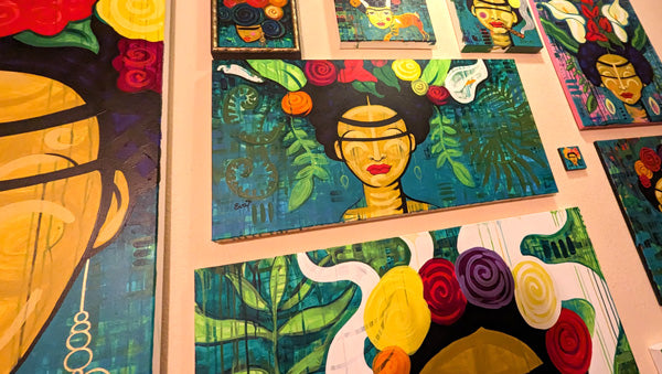 Frida With The Ferns - Original Painting