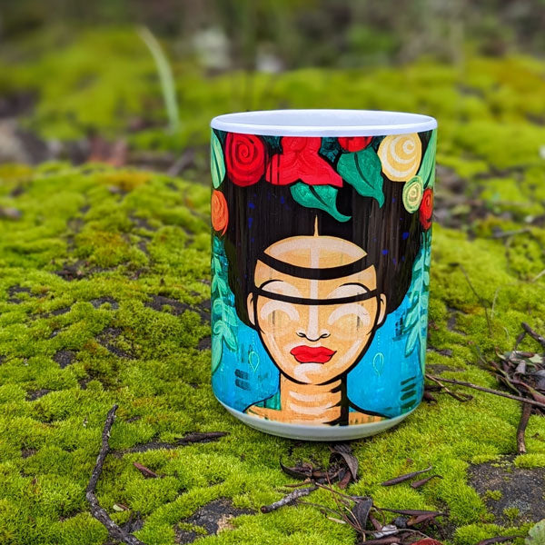 Frida With The Ferns - ArtMug
