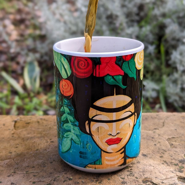 Frida With The Ferns - ArtMug