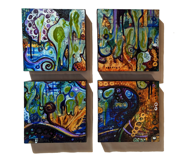 Dripping Willows - Original Painting Set