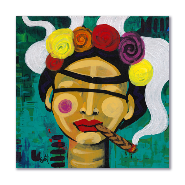 Frida With A Blunt - Original Painting
