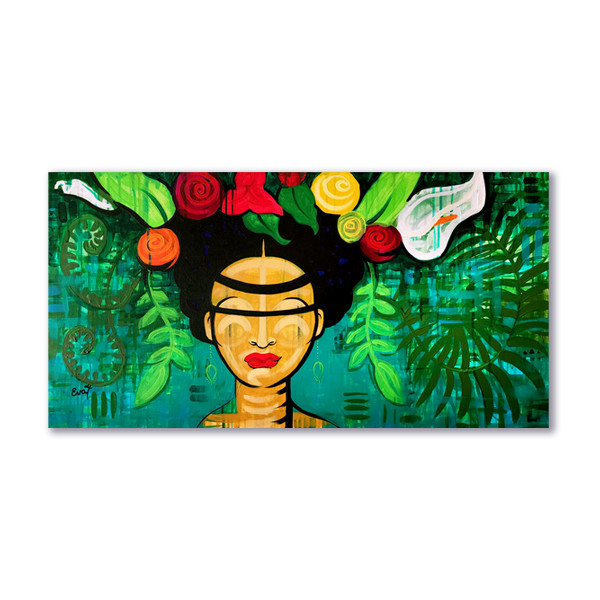 Frida With The Ferns - Original Painting