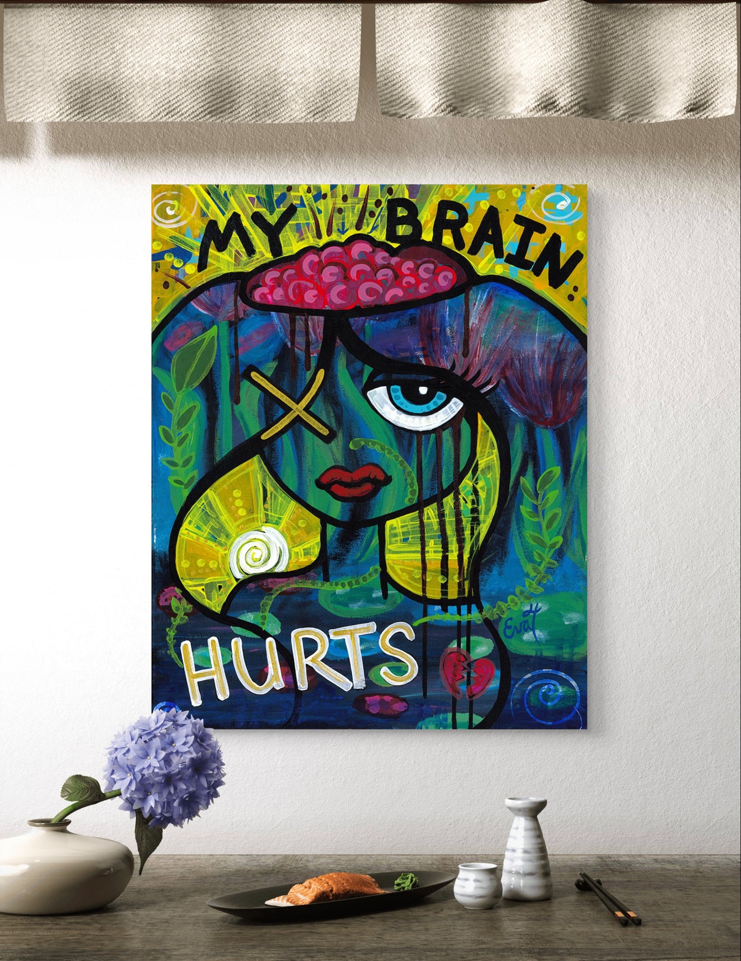 My Brain Hurts - original painting