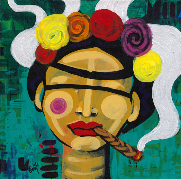 Frida With A Blunt - Original Painting
