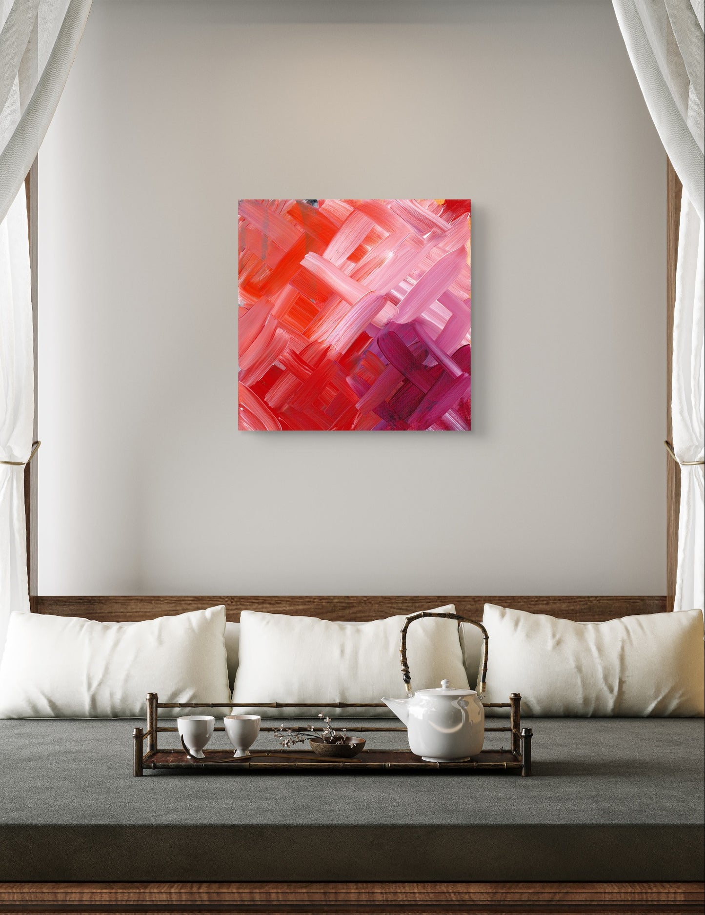 Reds and Purple - original painting