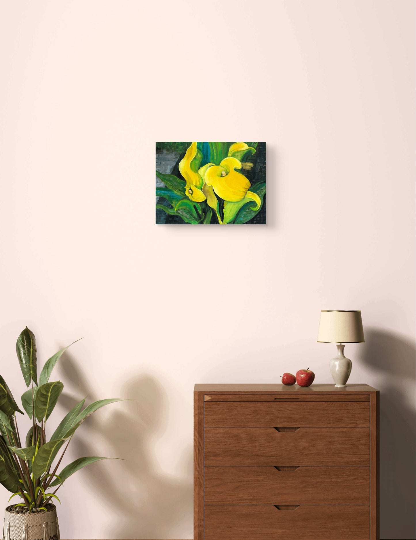 Yellow Calla Lilies - original painting