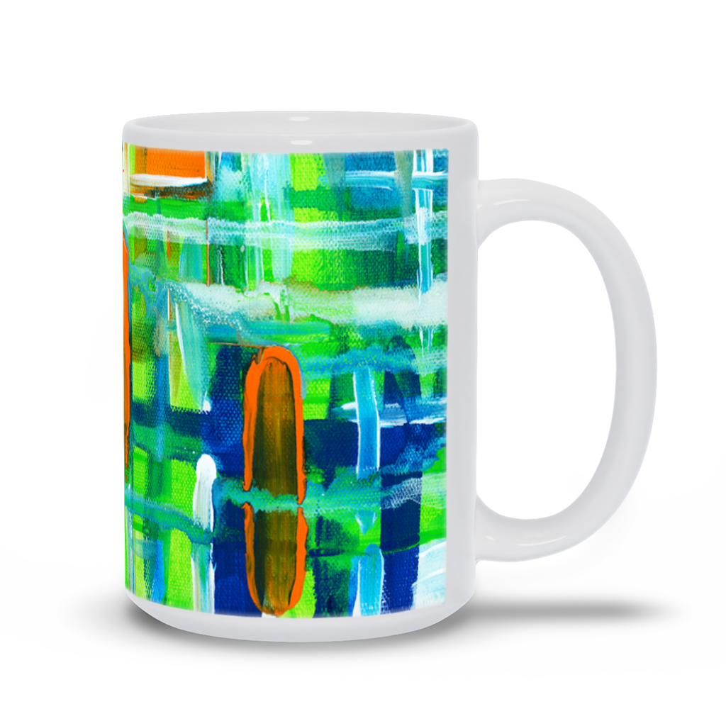 3 Color Abstract - 15oz ArtMug
