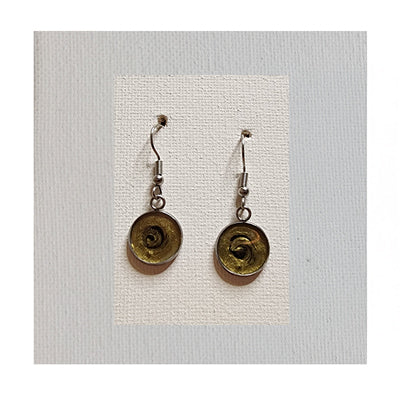 Wearable Art Earrings, One-of-a-kind (Black / Gold)