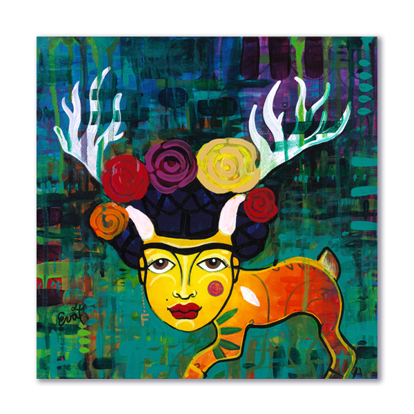 Frida With Antlers - Original Painting