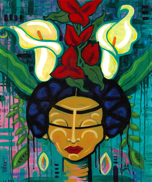 Frida Calla Lilies - Original Painting
