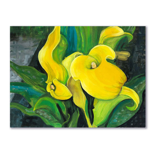 Yellow Calla Lilies - original painting